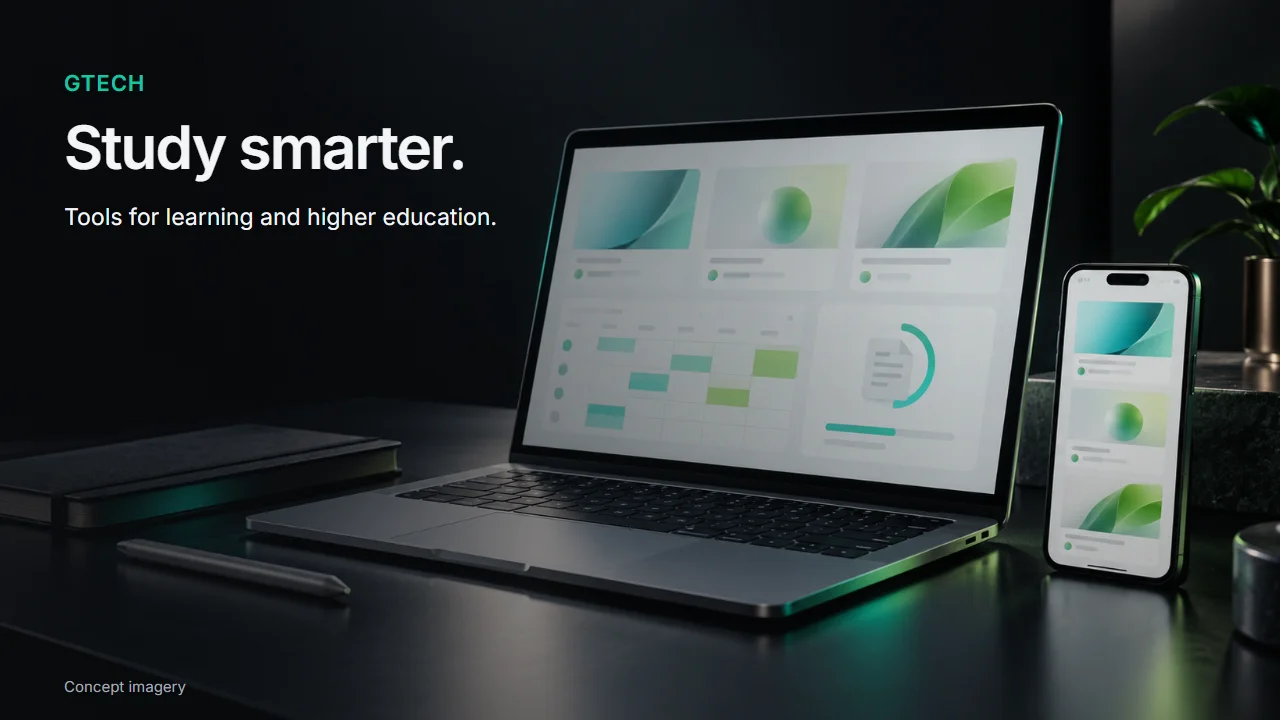 Glinax technology concept: digital tools for learning and school administration